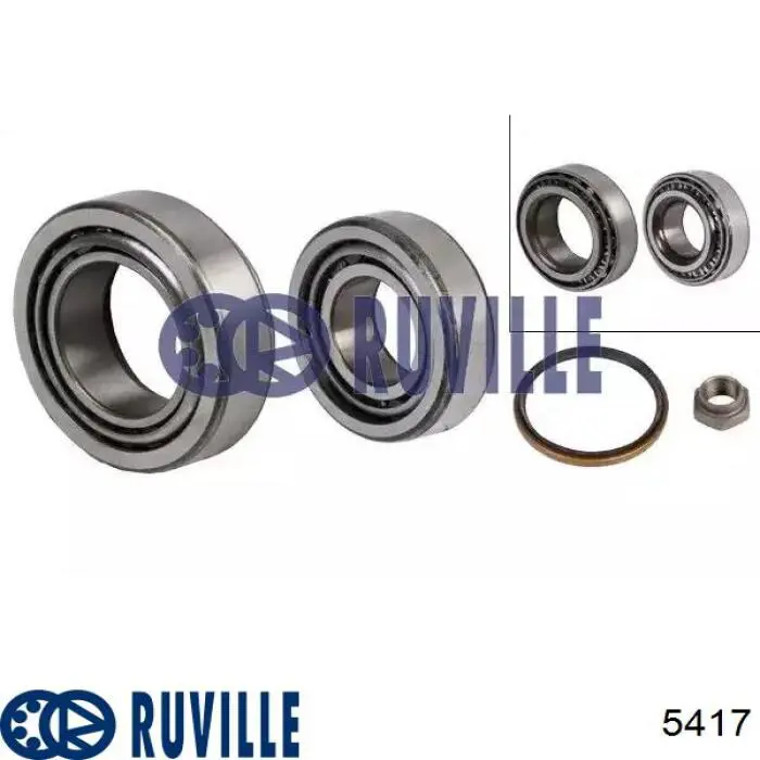 Комплект підшипник маточини передньої Ruville 5417 ціна, від 12.40 USD