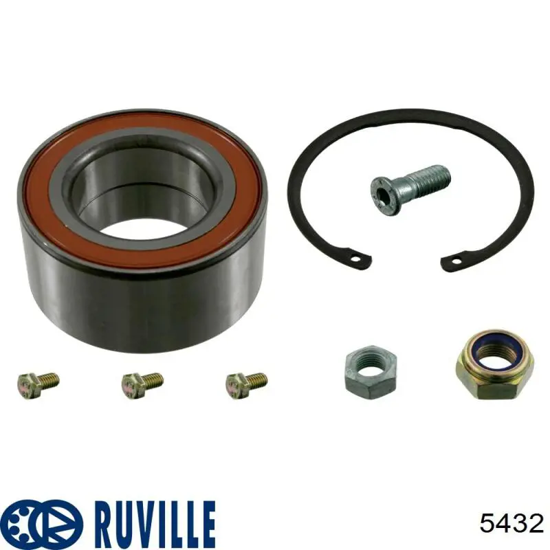 Комплект підшипник маточини передньої Ruville 5432 ціна, від 24.64 USD
