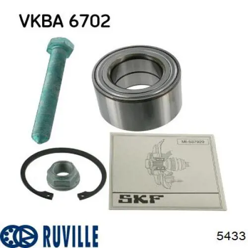5433 Ruville Підшипник ступиці задньої
