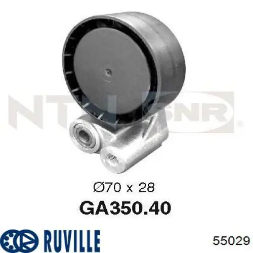 Натяжний ролик 55029 Ruville