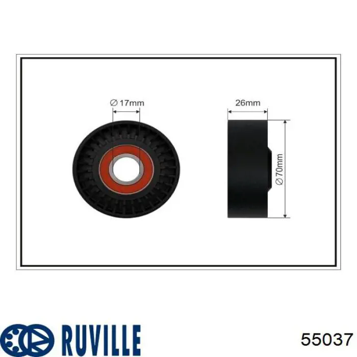 55037 Ruville натягувач приводного ременя