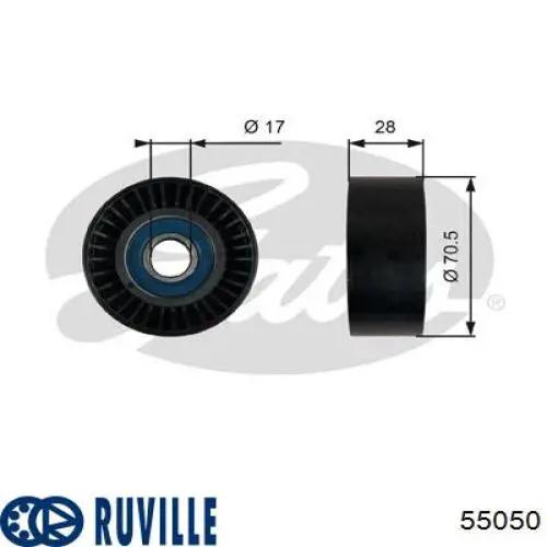 Ролик приводного ременя, паразитний Magneti Marelli MPQ0052 ціна, від 10.58 USD