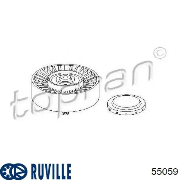 Купити 55059 Ruville Ролик приводного ременя, паразитний