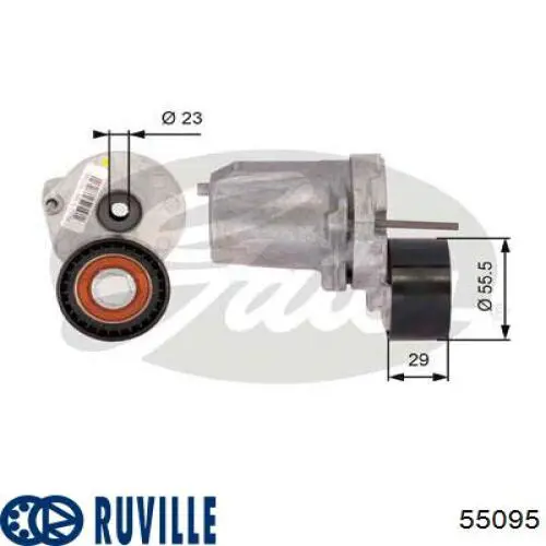 55095 Ruville натягувач приводного ременя