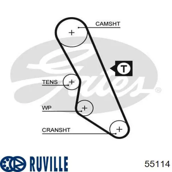 Підшипник натягувача приводного ременя 55114 Ruville