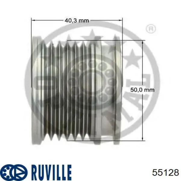 55128 Ruville Обгонна муфта генератора