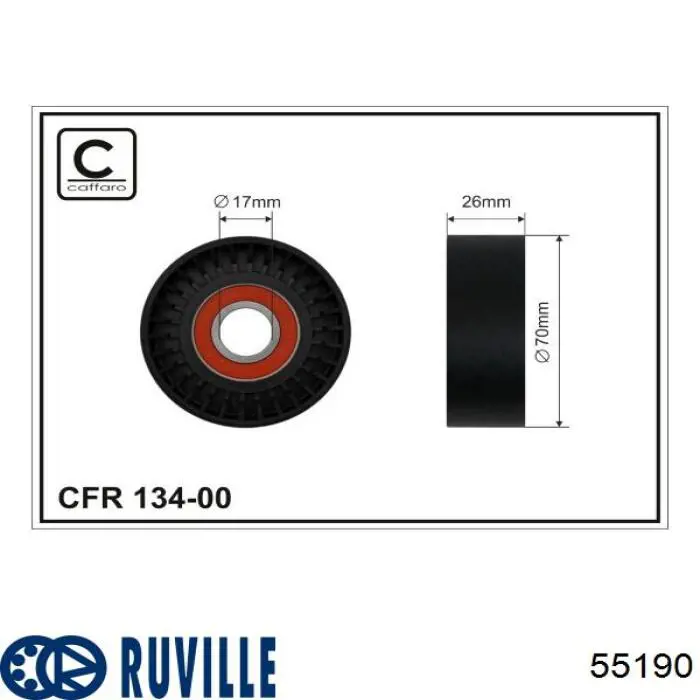 Натягувач приводного ременя Ruville 55190 ціна, від 57.63 USD