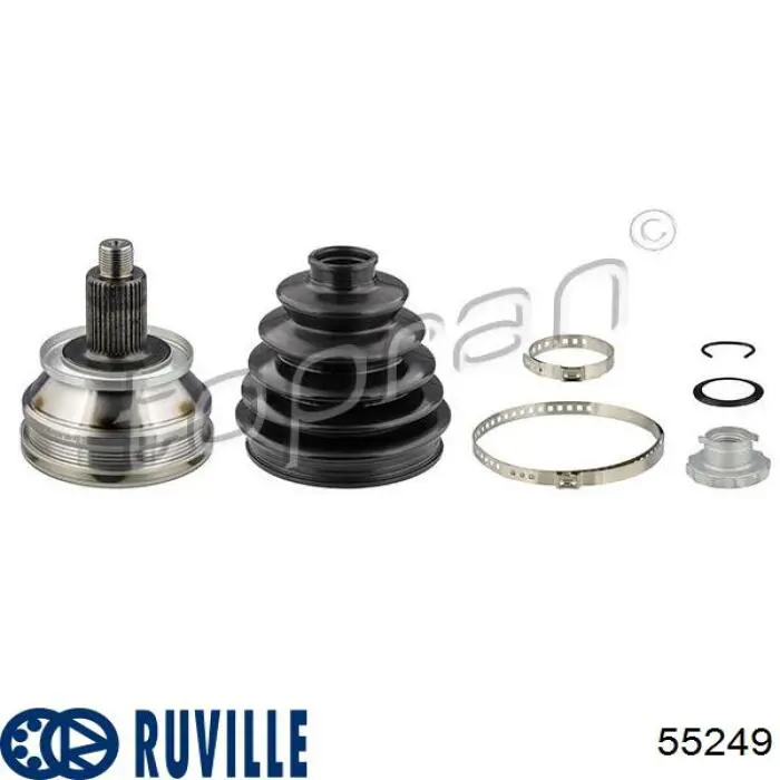 Ролик натяжителя ременя газорозподілу Ruville 55249 ціна, від 22.35 USD