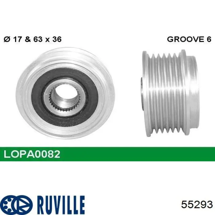 Інерційний шків Ruville 55293 ціна, від 29.93 USD