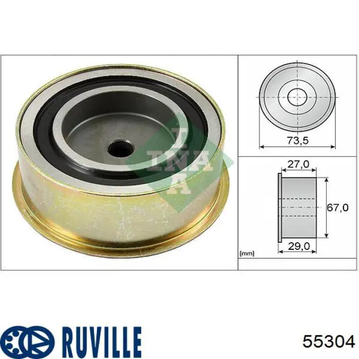 55304 Ruville Паразитний провідний ролик