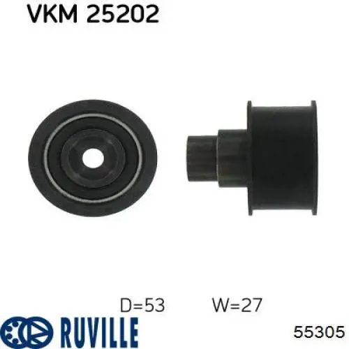 Ролик паразитний ГРМ 55305 Ruville