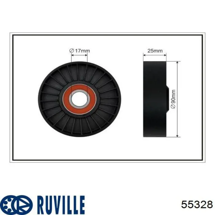 Натягувач приводного ременя Ruville 55328 ціна, від 54.99 USD