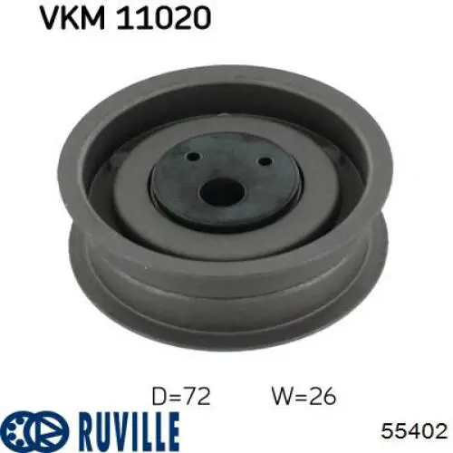 55402 Ruville ролик натягувача приводного ременя