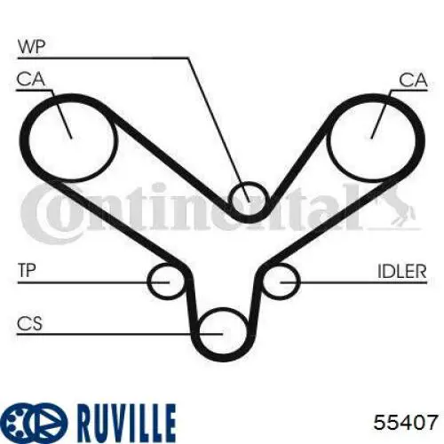 Купити 55407 Ruville Натяжний ролик