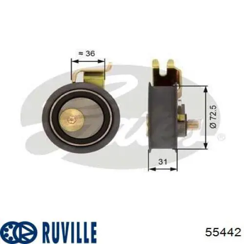 Купити 55442 Ruville Натяжний ролик