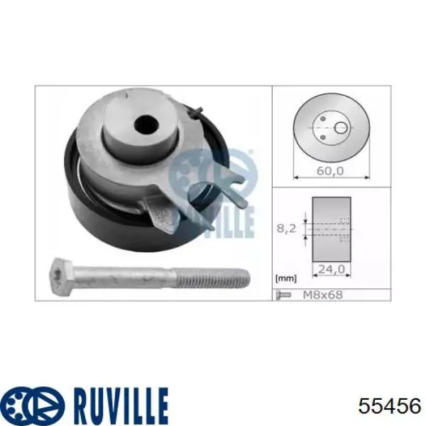 55456 Ruville Ролик натягувач