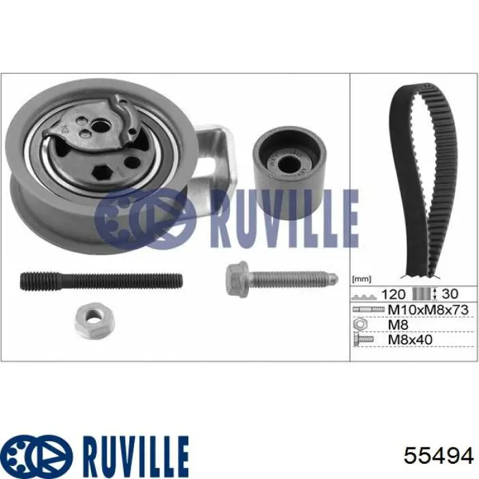 55494 Ruville Ролик натягувач