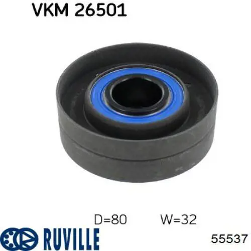 Купити 55537 Ruville Ролик паразитний ГРМ
