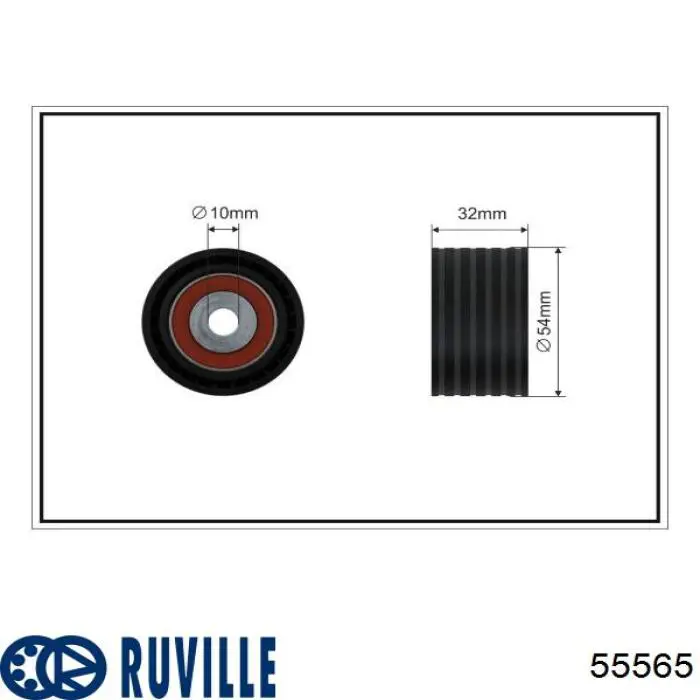 Купити 55565 Ruville Ролик паразитний ГРМ