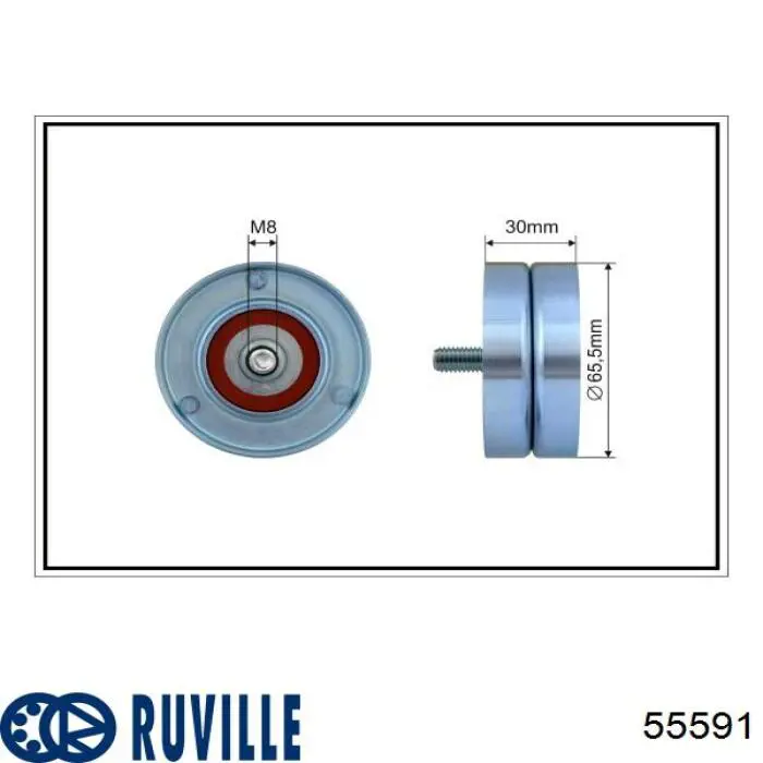 Натяжний ролик 55591 Ruville