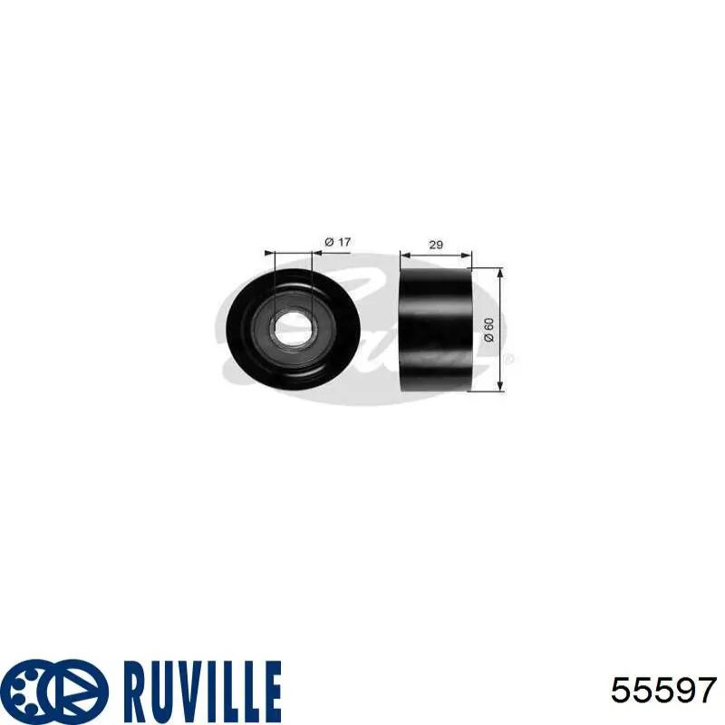 Ролик приводного ременя, паразитний Ruville 55597