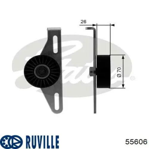 55606 Ruville Натяжна планка поліклинового ременя