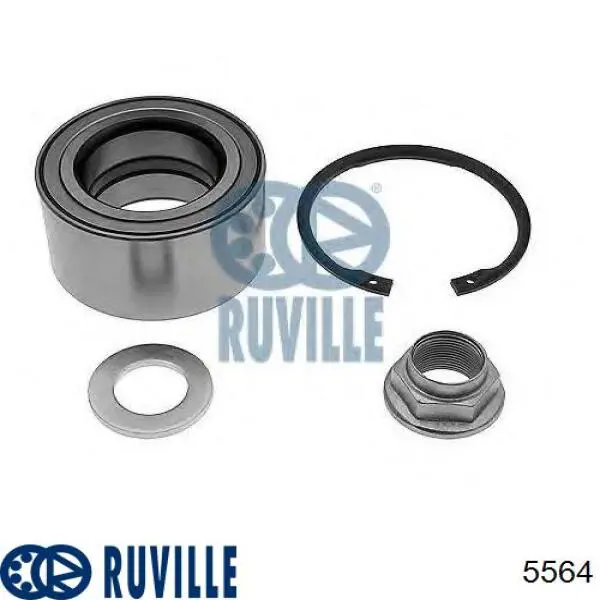 Комплект підшипник маточини передньої Ruville 5564 ціна, від 26.63 USD