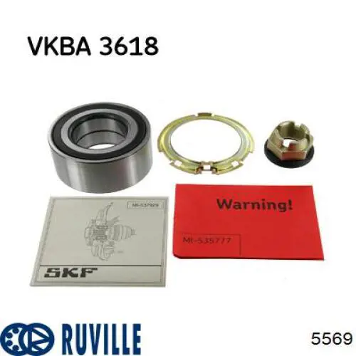 Купити 5569 Ruville Підшипник ступиці передньої