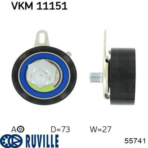 Ролик натягувача ременя ПНВТ 55741 Ruville