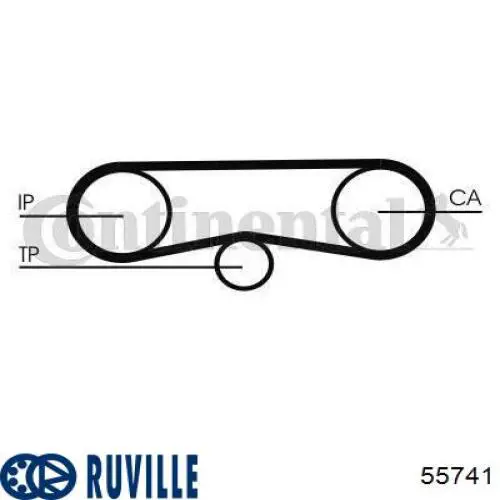 55741 Ruville Ролик натягувача ременя ПНВТ