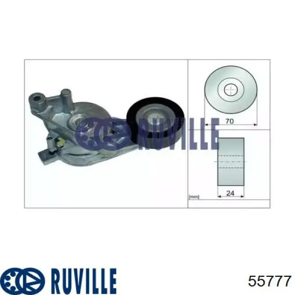 Натягувач приводного ременя Ruville 55777