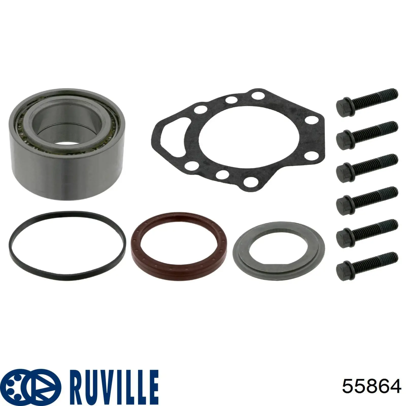 55864 Ruville Ролик приводного ременя, паразитний