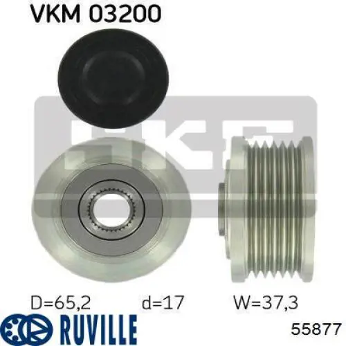 Інерційний шків Ruville 55877 ціна, від 26.26 USD