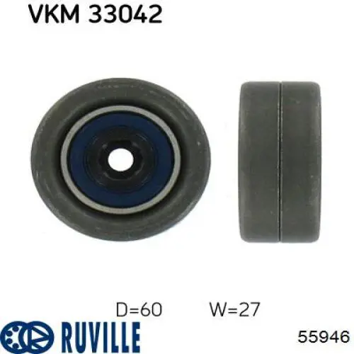 55946 Ruville Ролик натяжителя ременя агрегатів