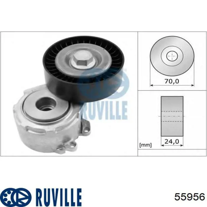 Натяжний ролик Ruville 55956 ціна, від 31.07 USD