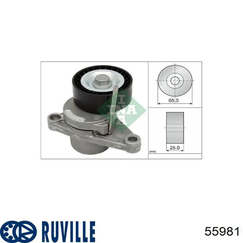Купити 55981 Ruville Натягувач приводного ременя