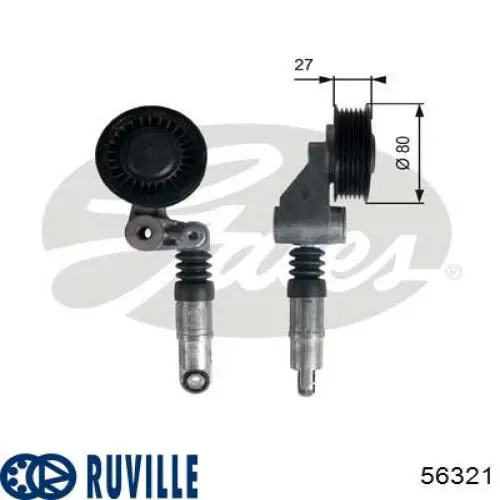 56321 Ruville амортизатор натягувача приводного ременя