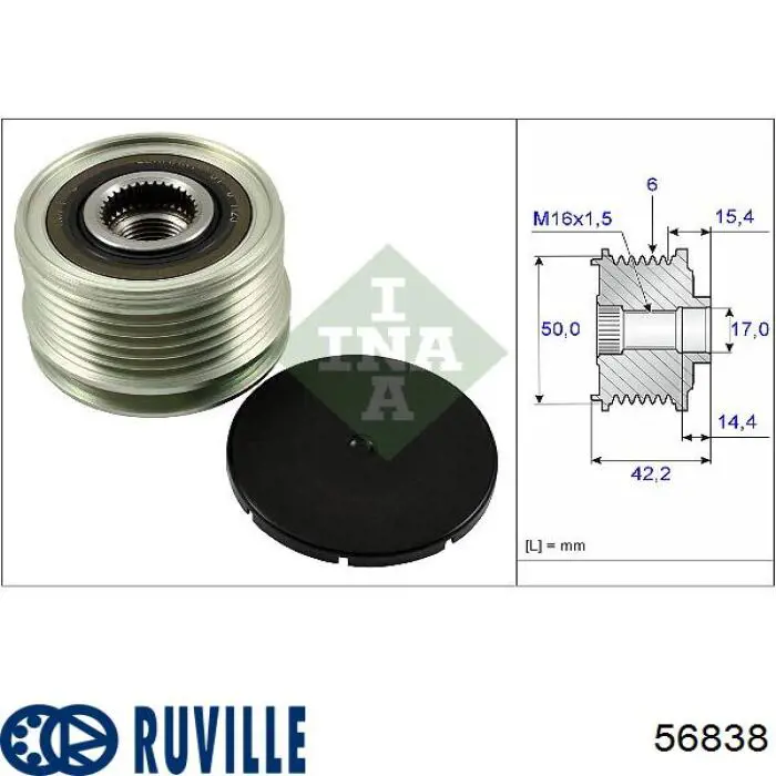 56838 Ruville Насос охолодження