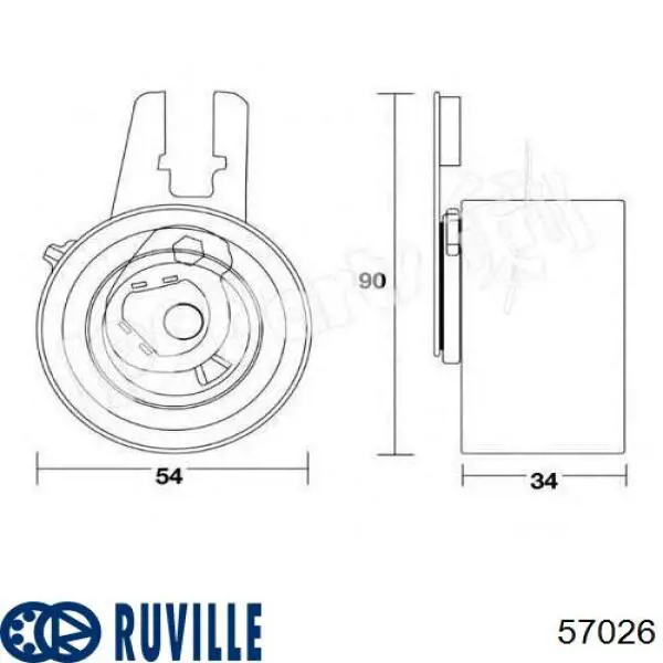 Ролик ГРМ Ruville 57026