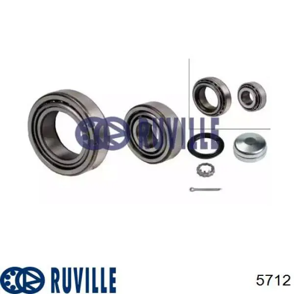 Підшипник маточини задньої Ruville 5712 ціна, від 7.64 USD