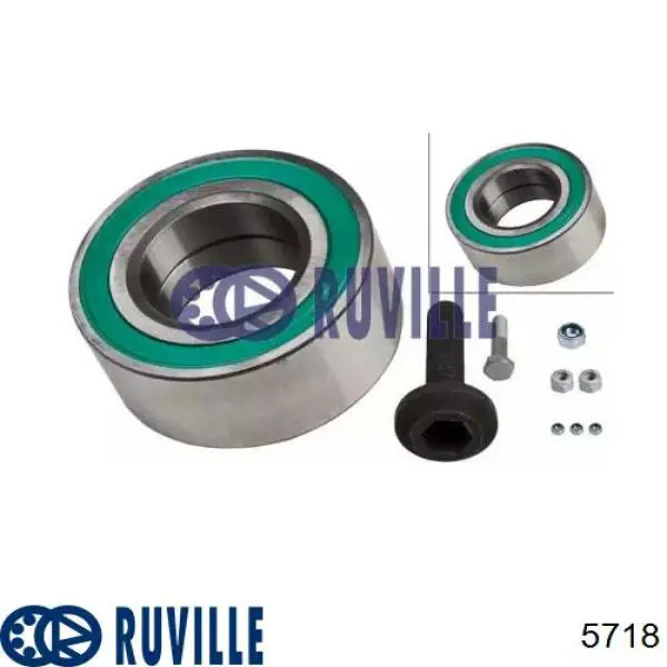 Підшипник маточини передньої/задньої Ruville 5718 ціна, від 16.51 USD