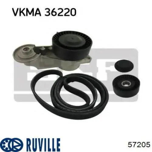 Натяжний ролик 57205 Ruville