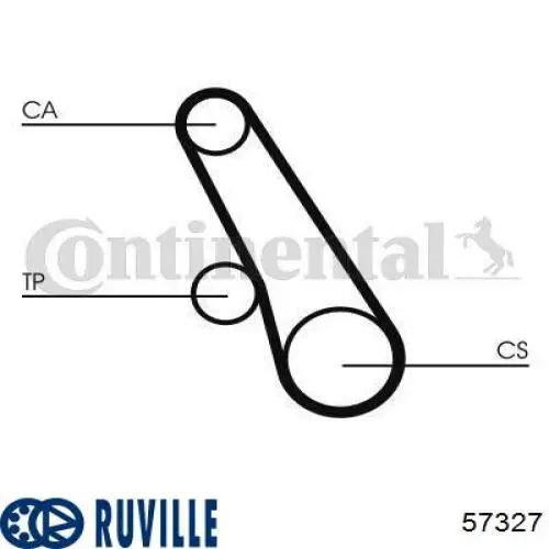 Ролик натягувача балансировочного ременя Ruville 57327 ціна, від 8.82 USD