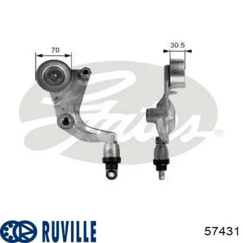Купити 57431 Ruville Натягувач приводного ременя