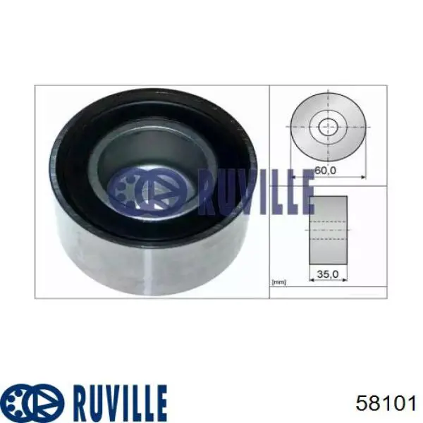 58101 Ruville Паразитний провідний ролик