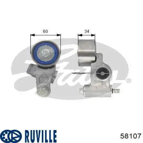 58107 Ruville Натяжна планка поліклинового ременя