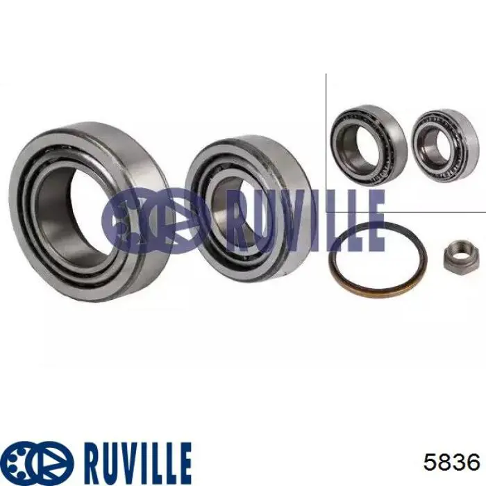Підшипник ступиці 5836 Ruville