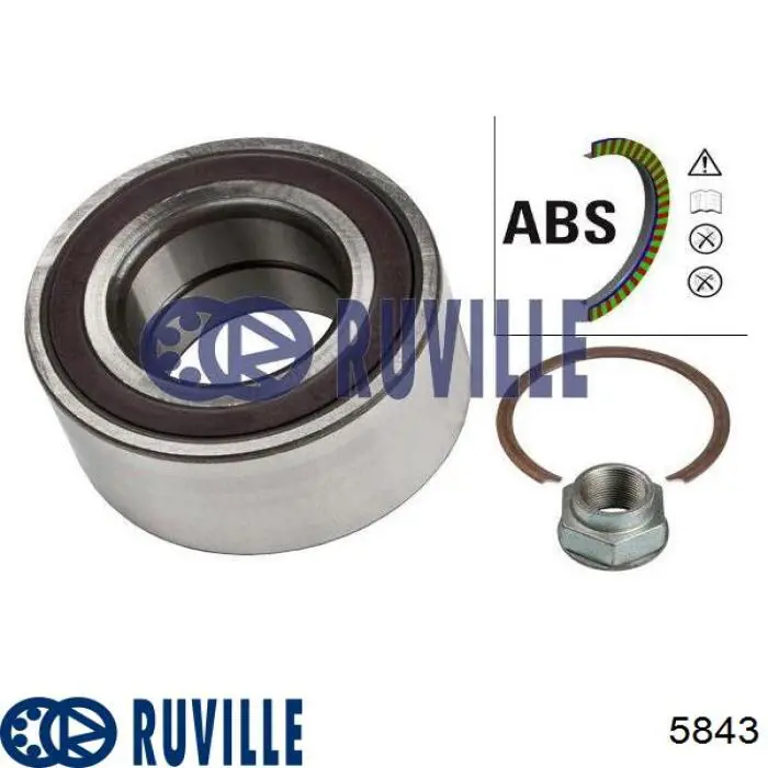 Підшипник ступиці 5843 Ruville