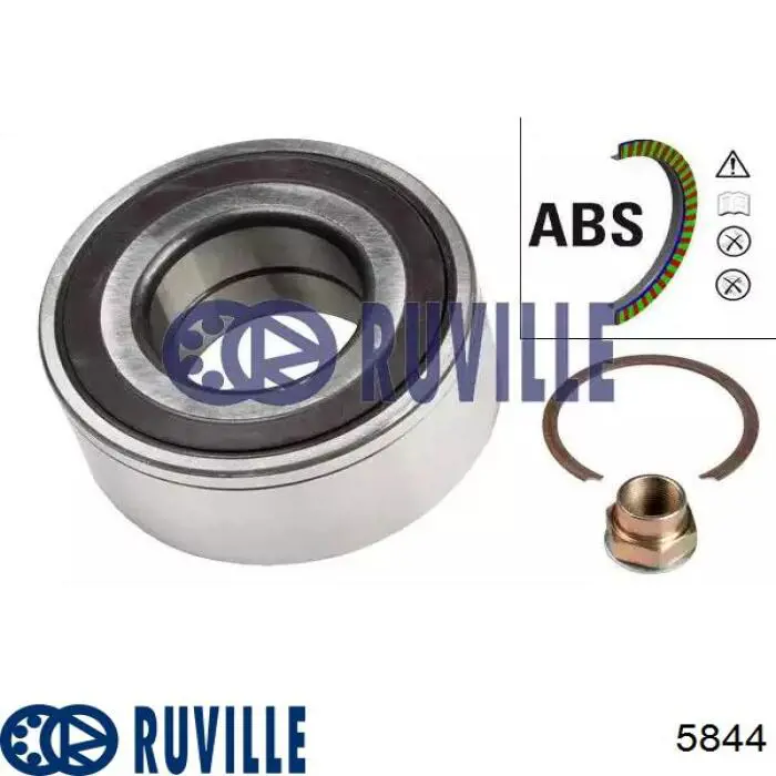 Купити 5844 Ruville Підшипник ступиці передньої