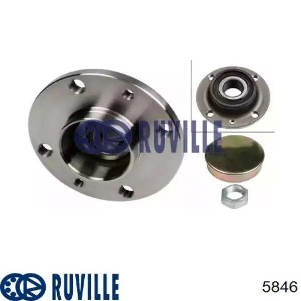 Задня маточина 5846 Ruville
